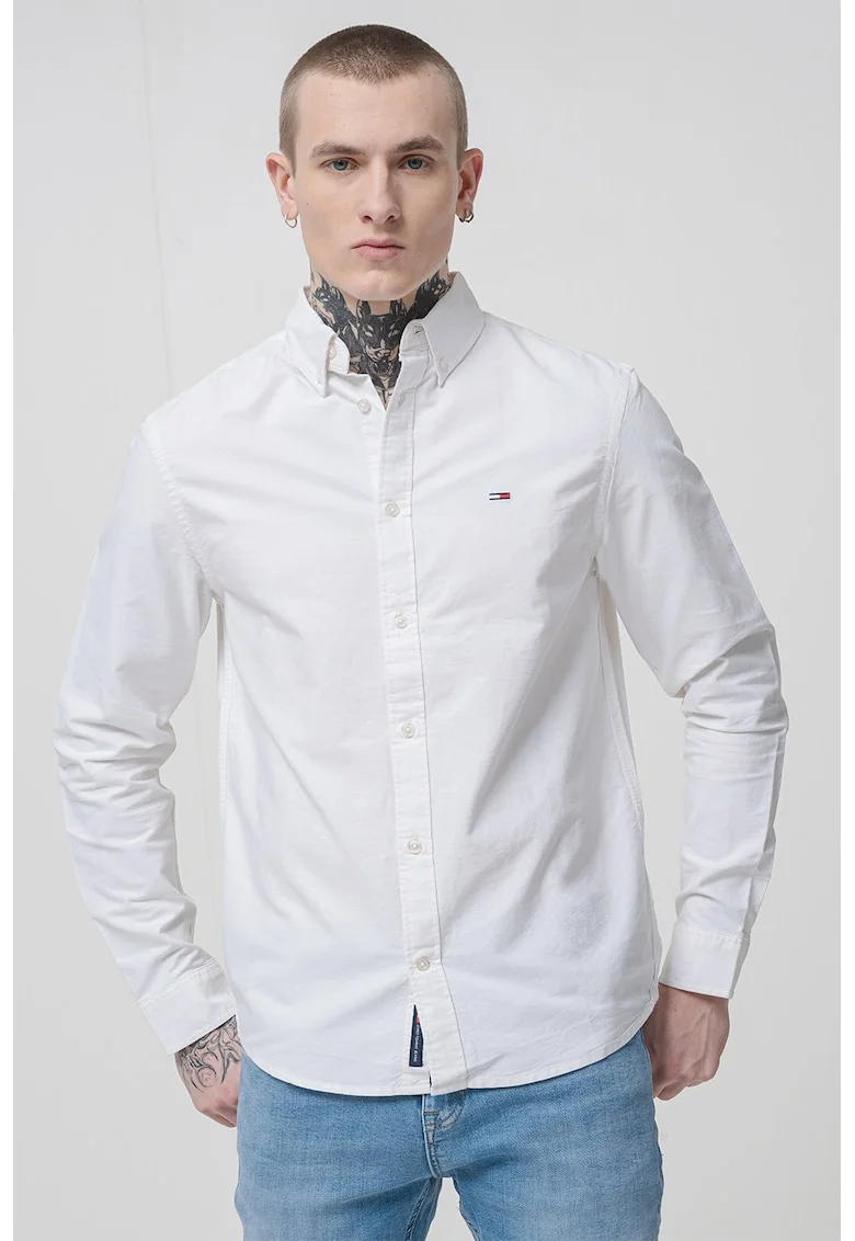 Camasa Oxford regular fit, Alb