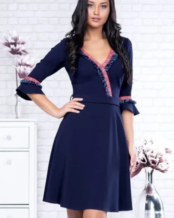 Rochie cu motive traditionale Aurelia
