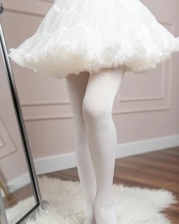 Dres fetite Terri Mimi White Fluturasi 40 DEN