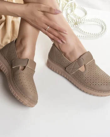Pantofi dama casual kaki din piele ecologica maliza
