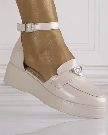 Pantofi dama Casual Bej din Piele Ecologica Kenia