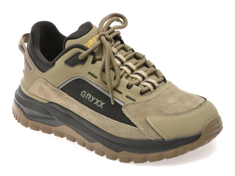 Pantofi sport GRYXX verzi, 33039, din piele ecologica