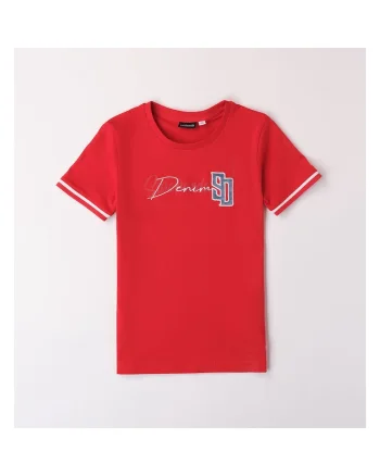 Tricou cu imprimeu rosu pentru baiat, Rosu