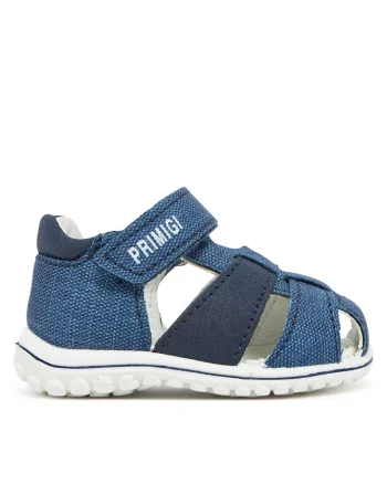 Sandale copii,  bleumarin, material textil, inchidere Velcro