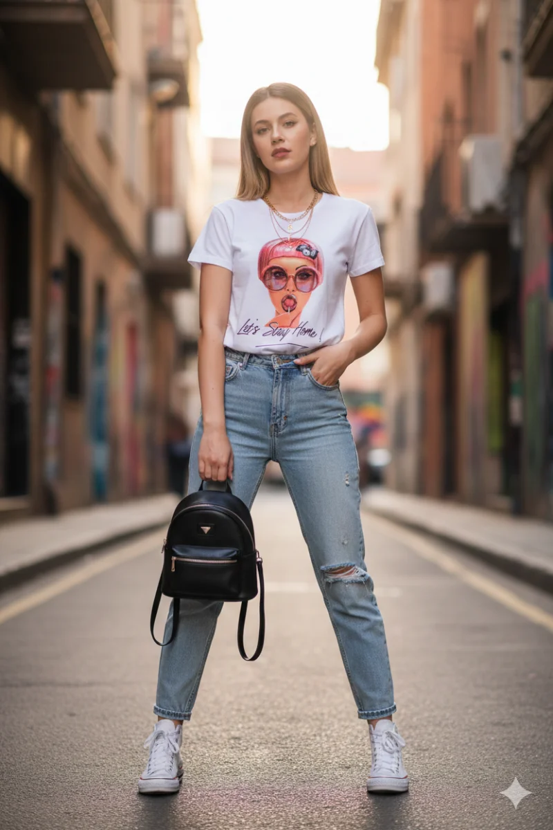 Tricou dama cu imprimeu