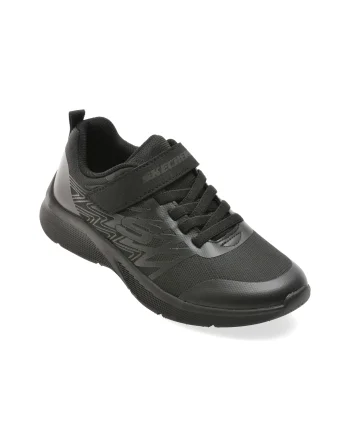 Pantofi sport SKECHERS negri, MICROSPEC, din material textil