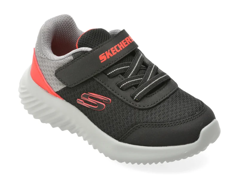 Pantofi sport SKECHERS negri, BOUNDER, din material textil
