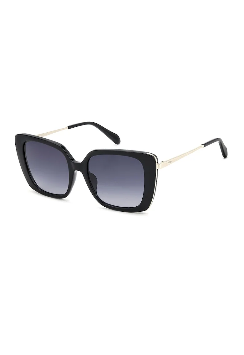Ochelari de soare butterfly cu lentile in degrade, Auriu/Negru