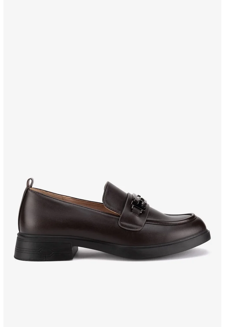 Mocasini dama  5905588747468, Sintetic, Maro, Maro