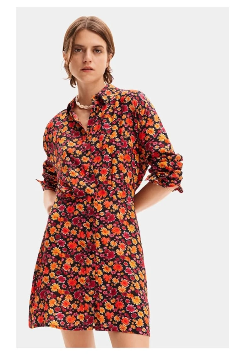 Rochie dama,  76725, Portocaliu, Viscoza