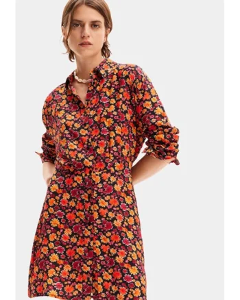 Rochie dama,  76725, Portocaliu, Viscoza