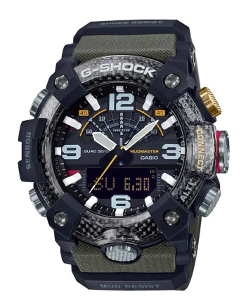 Ceas hibrid G-Shock Mudmaster, Verde maslina
