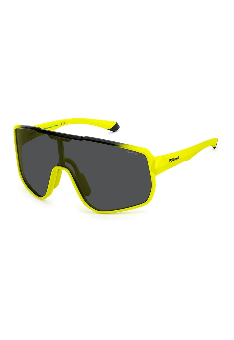 Ochelari de soare shield polarizati, Negru/Galben