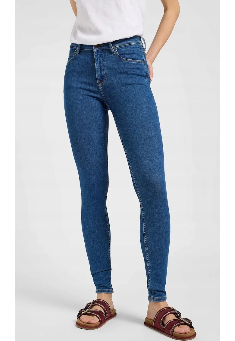 Blugi dama,  model SCARLETT HIGH, slim fit, albastru, bumbac