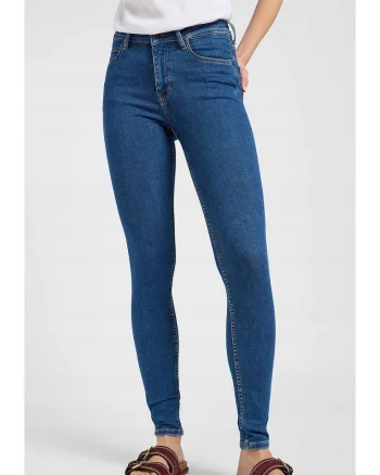 Blugi dama,  model SCARLETT HIGH, slim fit, albastru, bumbac