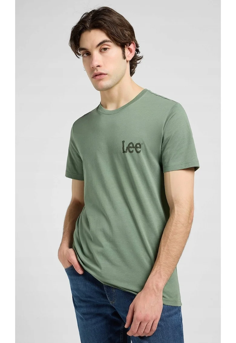 Tricou barbati,  Olve Stone, bumbac 100%, verde,
