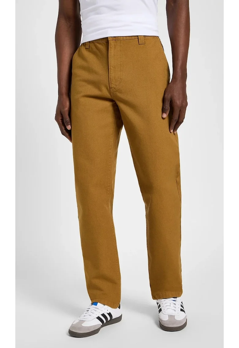 Pantaloni barbati,  croiala lejera, bumbac reciclat, bej