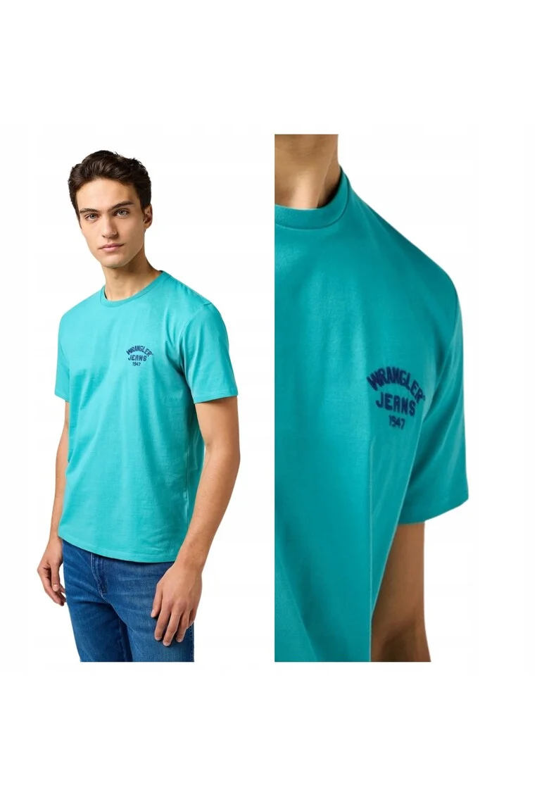 Tricou Barbati,  Small Logo Tee, Regular Fit, Design Clasic, Cu Logo, Decolteu Rotund, Maneca Scurta, Bumbac, L INTL, Verde