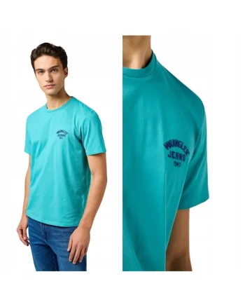 Tricou Barbati,  Small Logo Tee, Regular Fit, Design Clasic, Cu Logo, Decolteu Rotund, Maneca Scurta, Bumbac, L INTL, Verde
