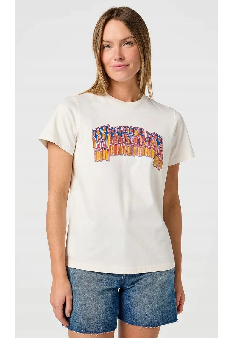 Tricou dama,  GRAPHIC TEE, alb, bumbac