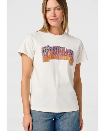 Tricou dama,  GRAPHIC TEE, alb, bumbac