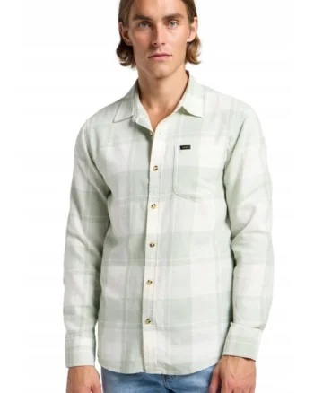 Camasa barbati,  Mercantile Shirt, croiala relaxata, carouri pastelate, bumbac