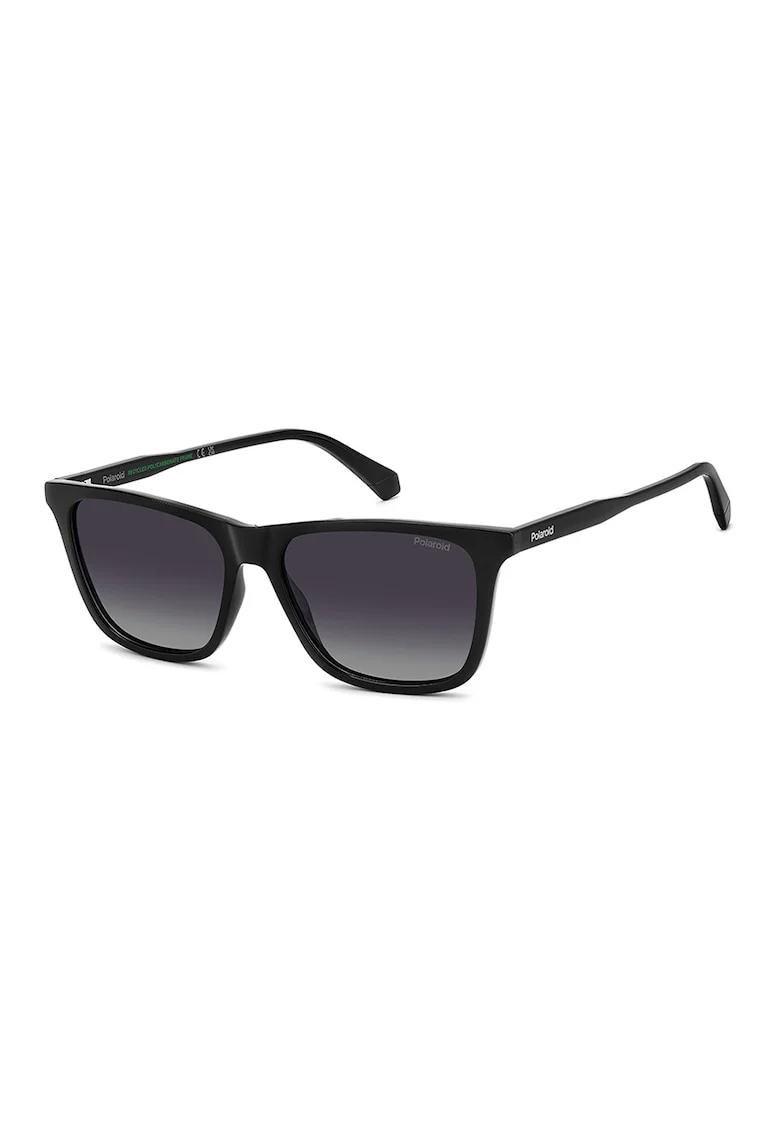 Ochelari de soare patrati cu lentile polarizate, Negru