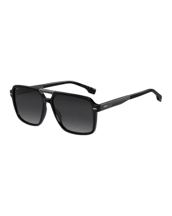 Ochelari de soare aviator cu lentile in degrade, Negru