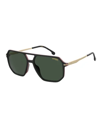 Ochelari de soare aviator cu lentile uni, Auriu/Negru