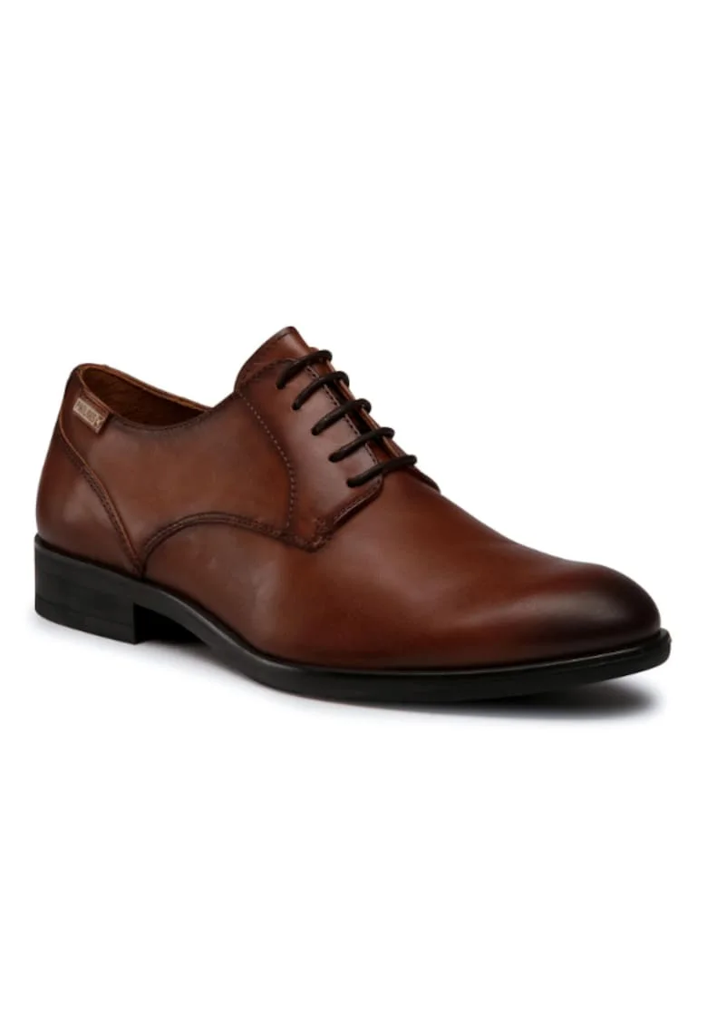 Pantofi barbati,  207468252, Maro, Piele naturala,