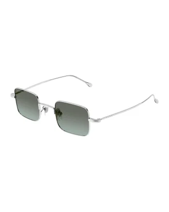 Ochelari de soare patrati unisex cu lentile in degrade, Argintiu