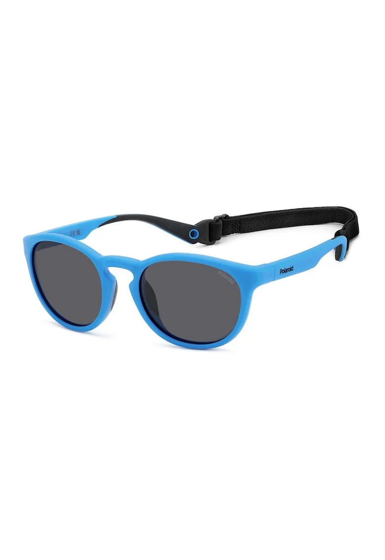 Ochelari de soare rotunzi unisex polarizati, 654874, Albastru deschis
