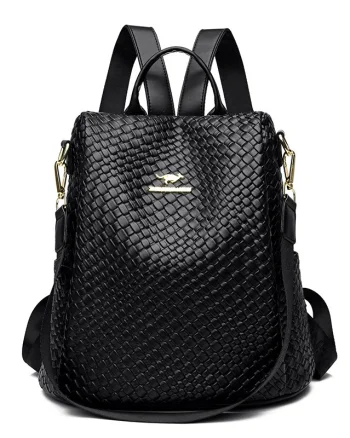 Rucsac de dama, Xiomara GT2854, antifurt, Negru