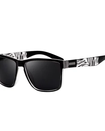 Ochelari de soare unisex, SG029, Negru/Alb