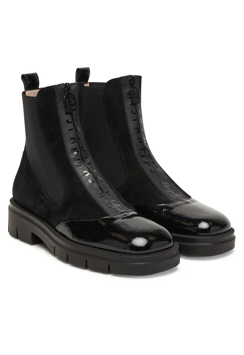 Botine dama  Piele naturala, Negru