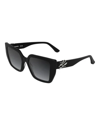 Ochelari de soare patrati cu lentile in degrade, Negru