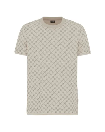 Tricou cu model logo Victormanuel, Bej