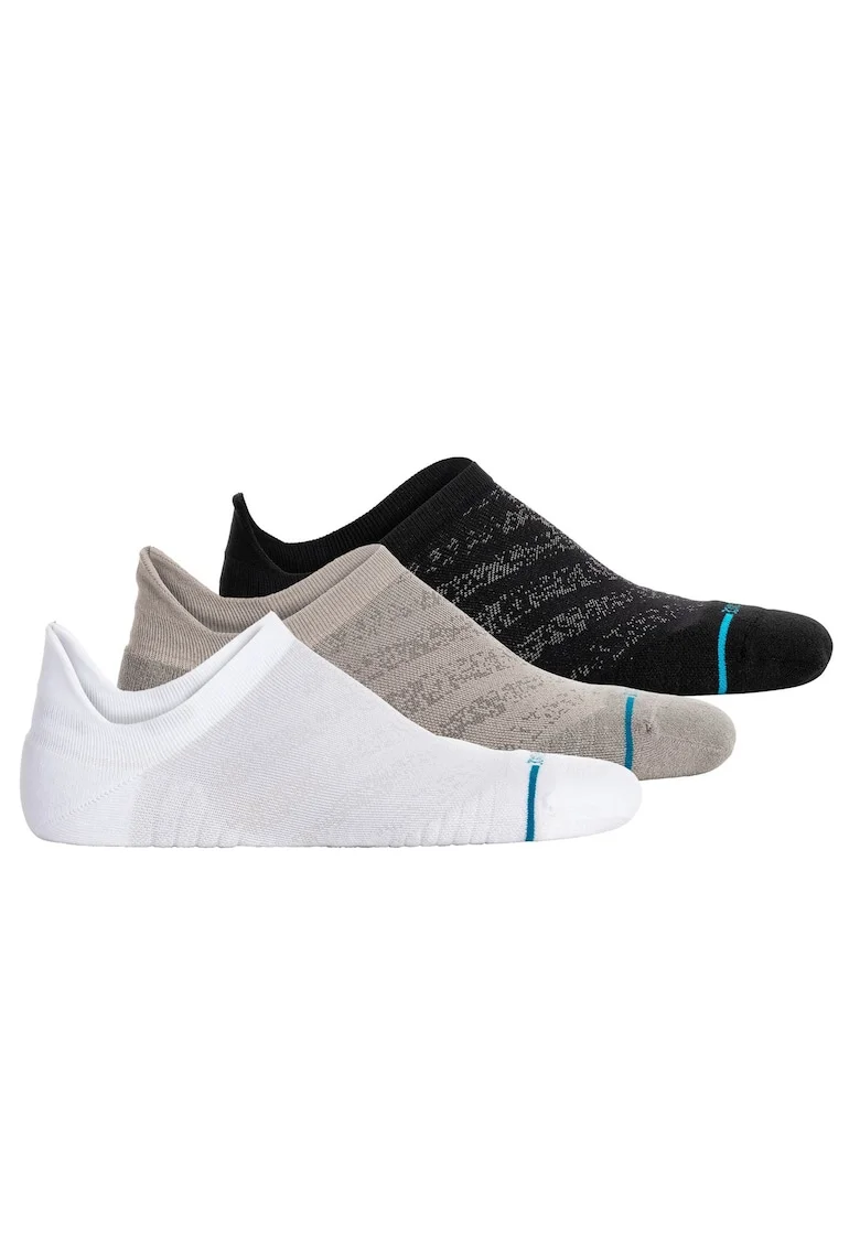 Set de sosete unisex - 3 perechi, Alb/Negru/Gri