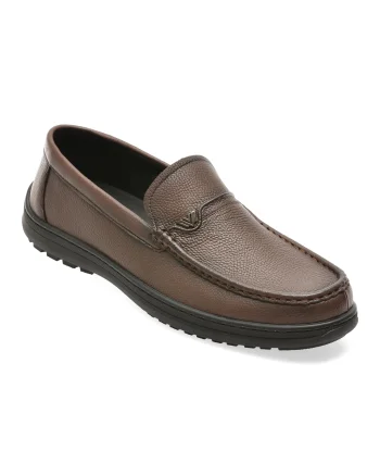 Mocasini EPICA maro, T26130, din piele naturala