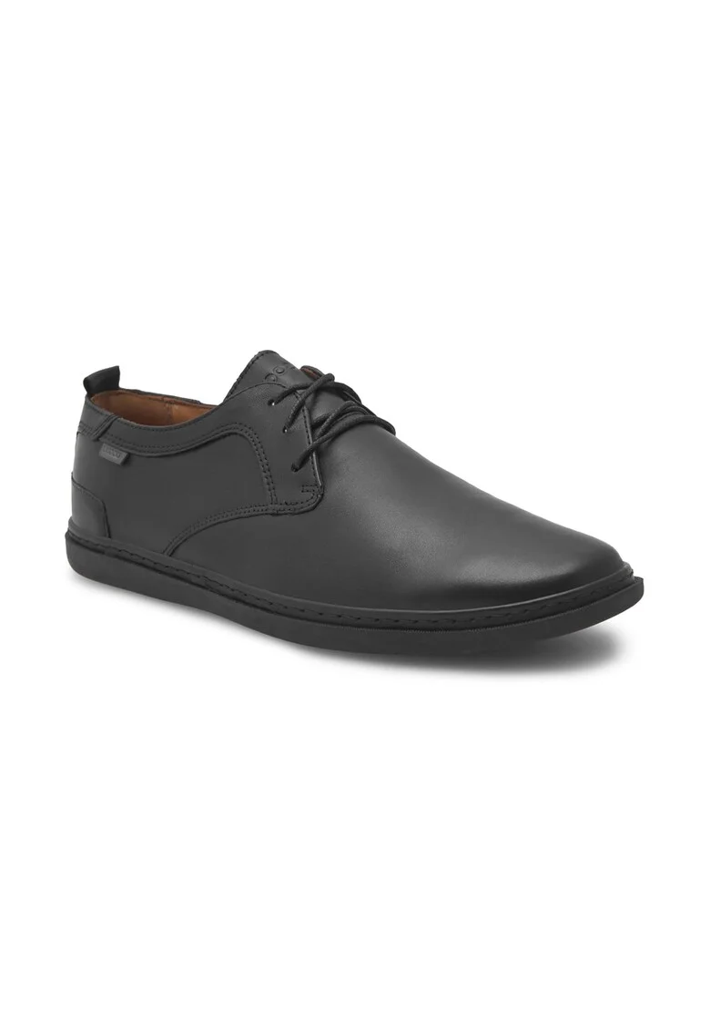 Pantofi barbati,  324973, Piele naturala, Negru
