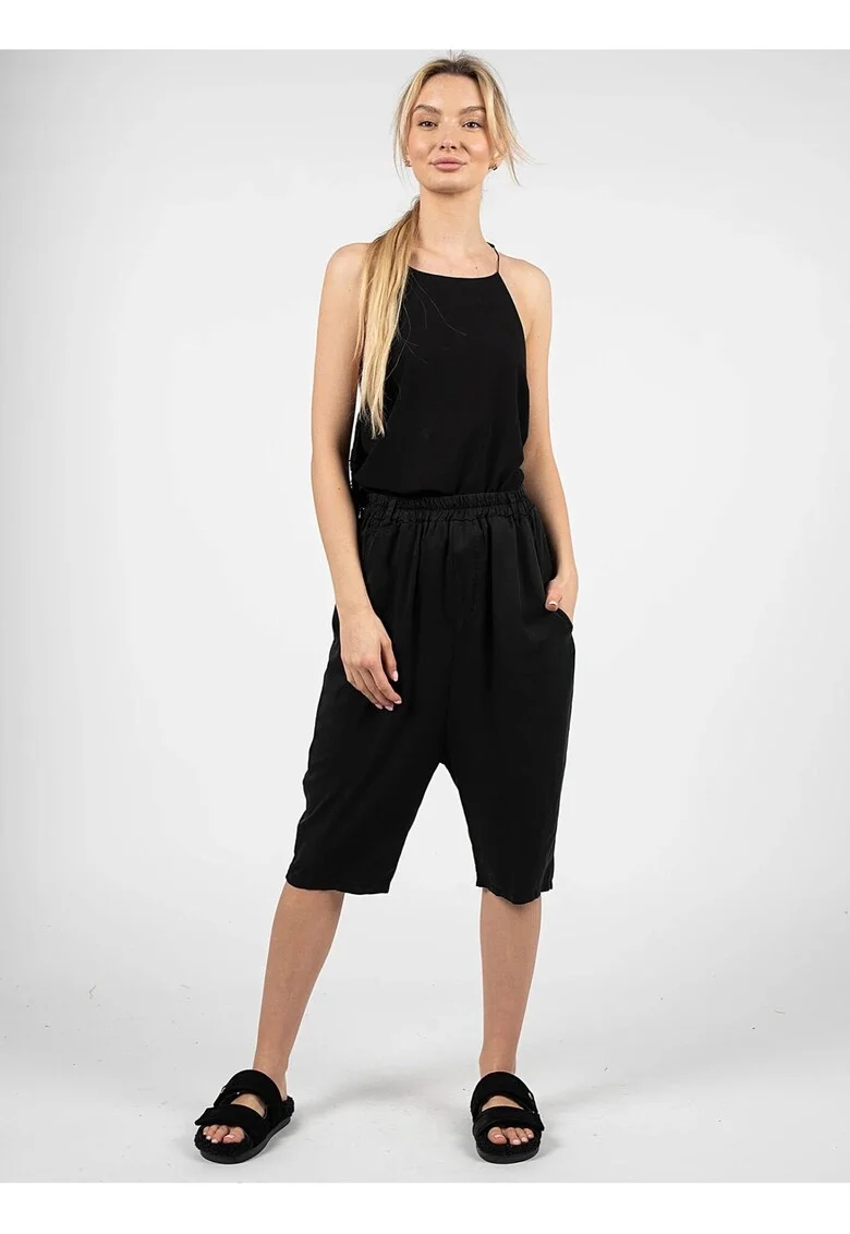 Bermude harem unisex cu talie elastica Faye,