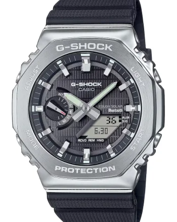 Ceas cu o curea din rasina G-Shock, Argintiu/Negru