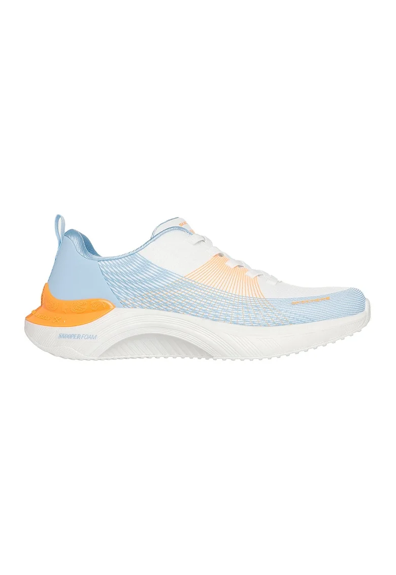 Pantofi sport Snooper Foam Ace Track, Alb/Albastru pastel/Portocaliu