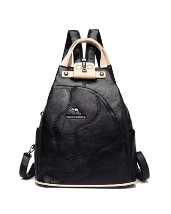 Rucsac dama, Viella GT3592, Negru/Crem