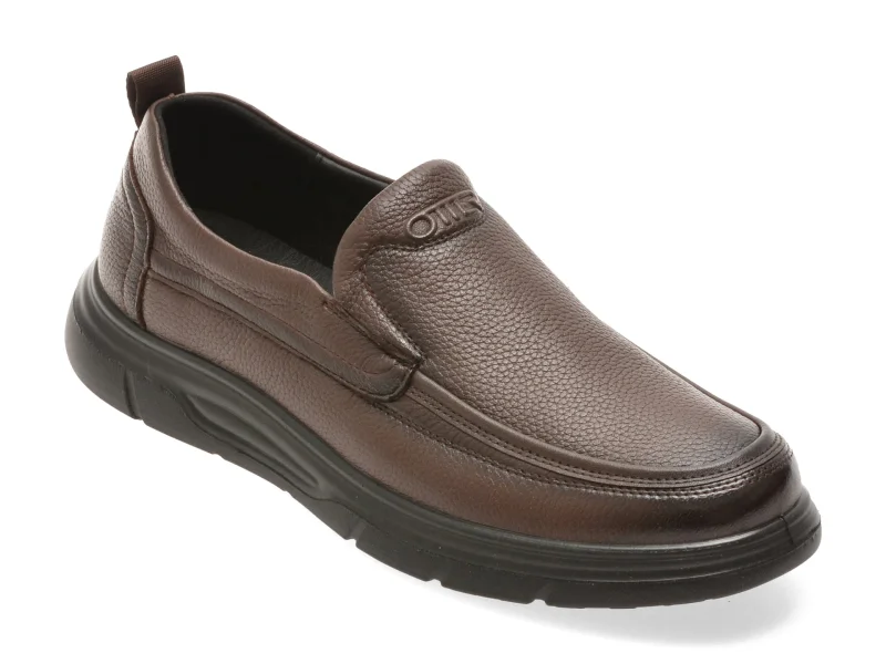 Mocasini OTTER maro, 1959, din piele naturala