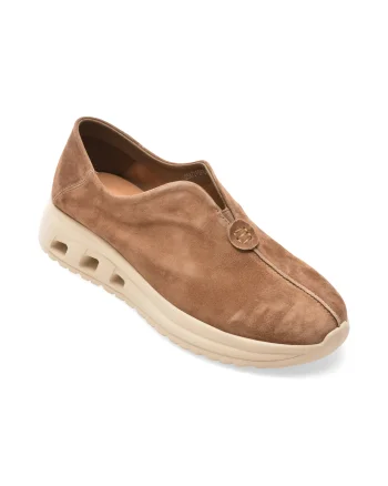 Pantofi sport EPICA gri, QS872, din piele intoarsa