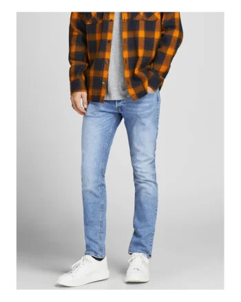 Blugi Barbati, Jack Jones, 300894064, Bumbac, Elastan, Albastru, Albastru