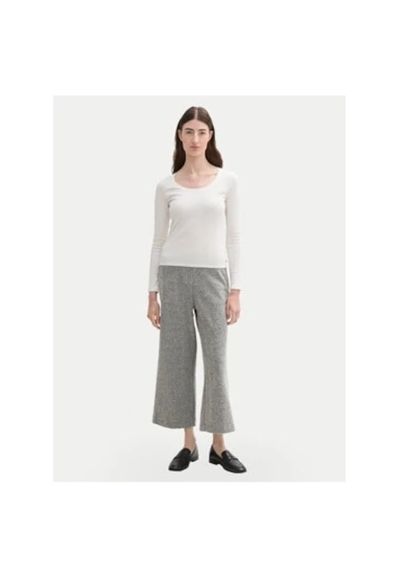 Pantaloni dama,  304546914, Poliester/Bumbac, Gri, Gri
