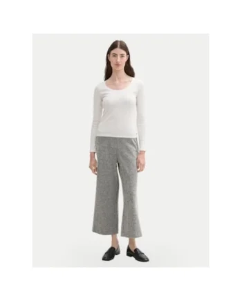 Pantaloni dama,  304546914, Poliester/Bumbac, Gri, Gri