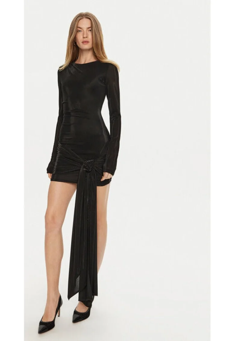 Rochie dama,  304698927, Poliester, Negru, Negru